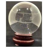 8in. (203mm) Crystal Spiritual Gazing Ball. 23.5