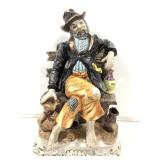 Capodimonte Porcelain Sculpture. 19in H