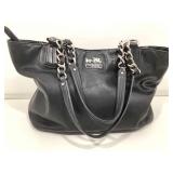 Coach Black Smooth Leather Dual Handle Tote Bag Coach Black Smooth Leather Dual Handle Tote Bag