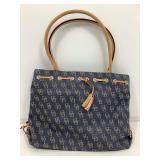 Dooney & Bourke Denim Logo Bucket Tote. Like New. Dooney & Bourke Denim Logo Bucket Tote. Like New.