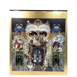 Signed by Michael Jackson, Dangerous Album Cover Signed by Michael Jackson, Dangerous Album Cover