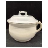 Antique Chamber Pot w/ Lid Antique Chamber Pot w/ Lid