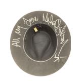 Signed Michael Jackson Hat, Black Wool Felt Hat Signed Michael Jackson Hat, Black Wool Felt Hat