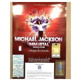Michael Jackson Immortal Tour Poster Collage with Michael Jackson Immortal Tour Poster Collage with