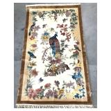 Silk On Cotton Scatter Rug. 48x27