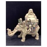 Lucky Laughing Buddha Resin Sculpture. 12in Lucky Laughing Buddha Resin Sculpture. 12in