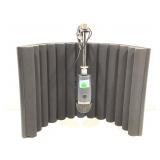 Blue Microphone on stand with Acoustic Shield - Blue Microphone on stand with Acoustic Shield -