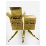 NIB 40 Rounds 5.56 Ammo - 55gr - Brass FMJ - NIB 40 Rounds 5.56 Ammo - 55gr - Brass FMJ -