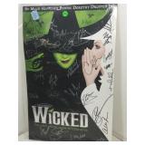Cast Signed Wicked Broadway Poster - no COA Cast Signed Wicked Broadway Poster - no COA