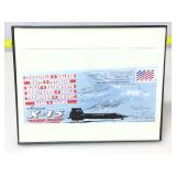 X-15 Rocket Pilots envelope. Framed to 8x10.