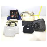 Assorted fashion purses.