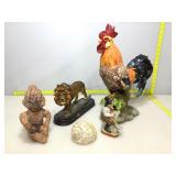 Chicken and Assorted Statues and more