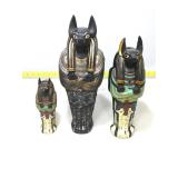 Egyptian style trinket box decor items.