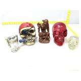 Skull figures and more.