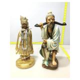 Tall decor figures. Some damages.