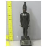 9 in tall, heavy Egyptian style figure. Thotmose.