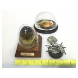 Assorted desktop collectibles. As found. Local