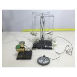 Perpetual motion airplanes and more with stands.