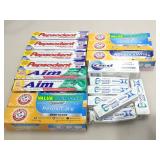 NOS. Assorted toothpastes. NIB.