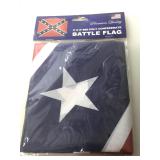 NIB. 3x5 ft poly confederate battle flag.