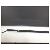 Sword in black fabric wrapped sheath.