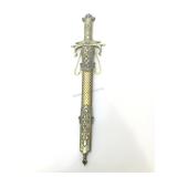 Fantasy knife in sheath.