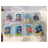 1968 topps football cards clean