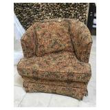 Pattern print armchair