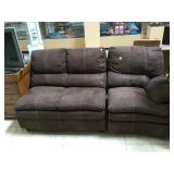 Brown sectional recliner (not complete)
