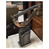 Female resin decorative sculpture, approx 2 ft