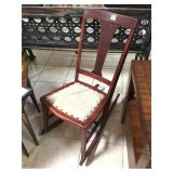Wood rocking chair