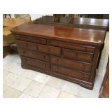 Alexander Julian wood dresser, approx 5 ft long