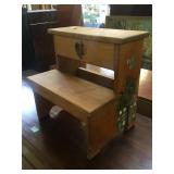 Wood step stool