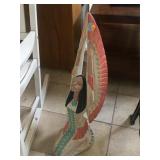 Ceramic Native American sculpture, approx 2 ft