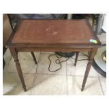 Wood side table