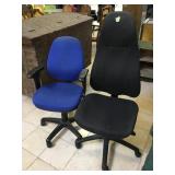 Pair of office chairs