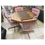 Wood dining table w/4 chairs