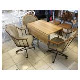 Wood dining table w/3 chairs