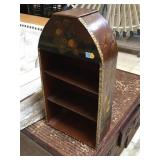 Wood shelf rack, approx 3 ft long