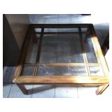 Wood coffee table, approx 3.5 ft long