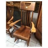 Solid wood rocking chair