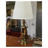 Brass table top lamp