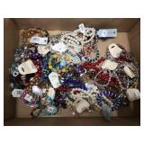 Assorted costume bracelets and more