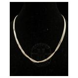 Sterling chain necklace. 16 in