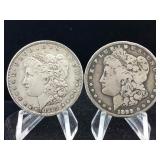 Two Morgan Dollar