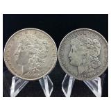 Two Morgan Dollar