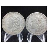 Two Morgan Dollar