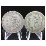 Two Morgan Dollar