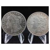 Two Morgan Dollar