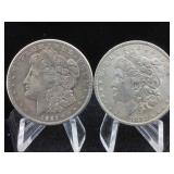 Two Morgan Dollar